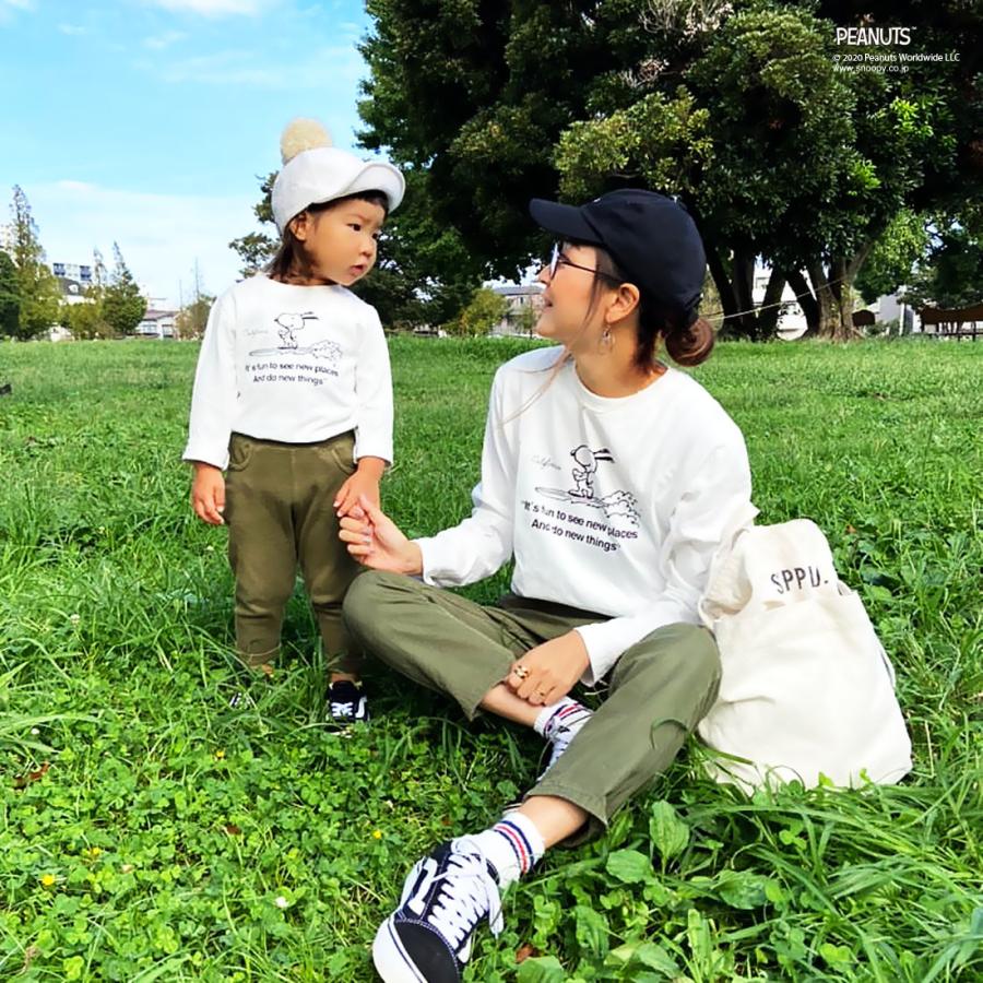 スヌーピー 親子ペア お揃い Noa Department Store 波乗りスヌーピーロンt S M L 親子お揃い ペアルック 女性 男性 メール便可 Nds023a Noa Department Store 通販 Yahoo ショッピング