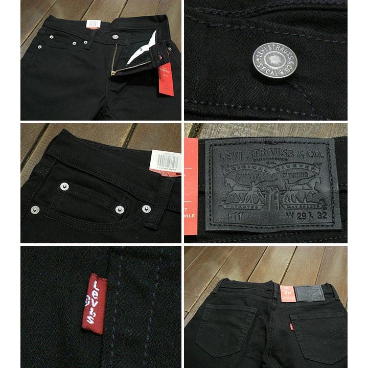 LEVI’S リーバイス 511 ブラック デニム ストレッチ スリムフィット スリムテーパード 特別価格 SALE 20%OFF 04511-1507｜noah-shop｜03