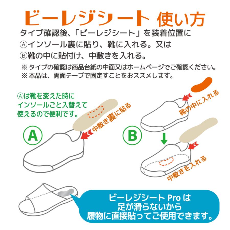 ビーレジシートPro 姿勢改善 インソールに入れるだけ 腰痛対策