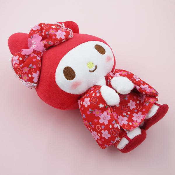 マイメロディ 191588-24 桜着物 S サイズ RD レッド ぬいぐるみ SANRIO