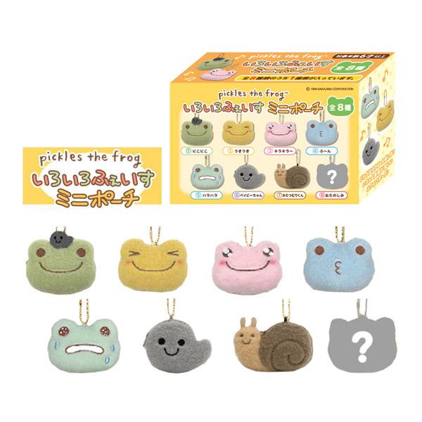 未使用 かえるのピクルス 5点セット 192608-24 かえるの ピクルス いろいろフェイス ミニポーチ 単品