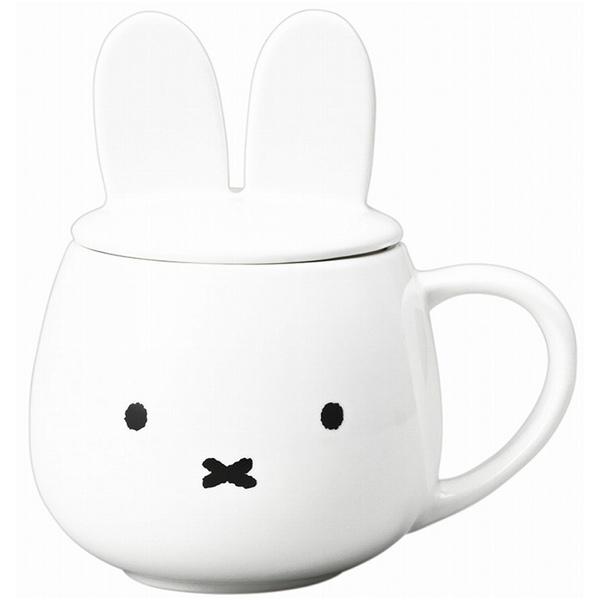 Miffy（ミッフィー） 200101 金正陶器 耳つき蓋の マグカップ 約270ml