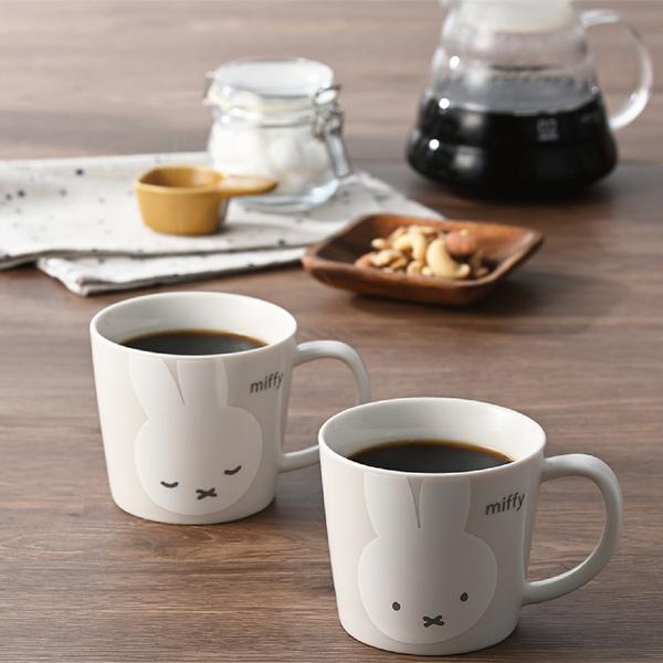 Miffy（ミッフィー） 288750 金正陶器 ホワイトフェイス ペアマグ