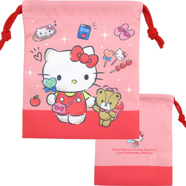 ハローキティ 【ネコポス便発送可】30732 巾着3Pセット 異なる絵柄