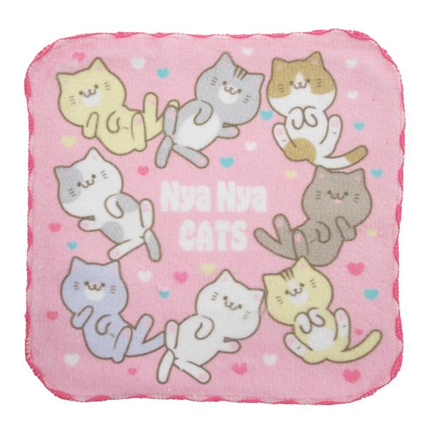 ネコポス便発送可】90514 女の子柄 ミニタオル5枚セット プチタオル
