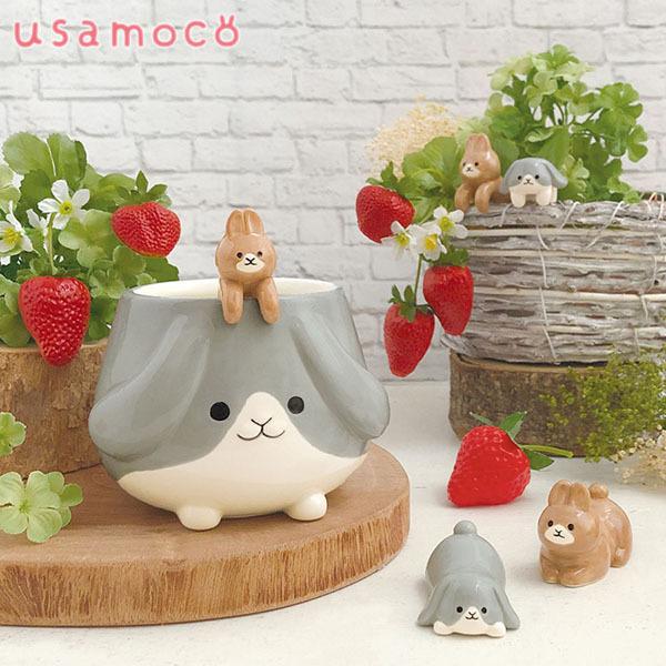 MG-51355-56「うさもこマグ」usamoco うさぎ decole デコレ インテリア