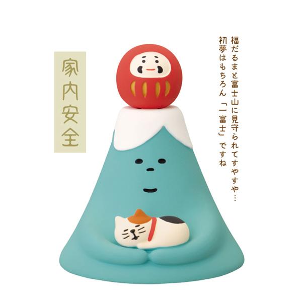 DECOLE（デコレ） ZCB-29603「富士山とすやすや子猫」開運富士山
