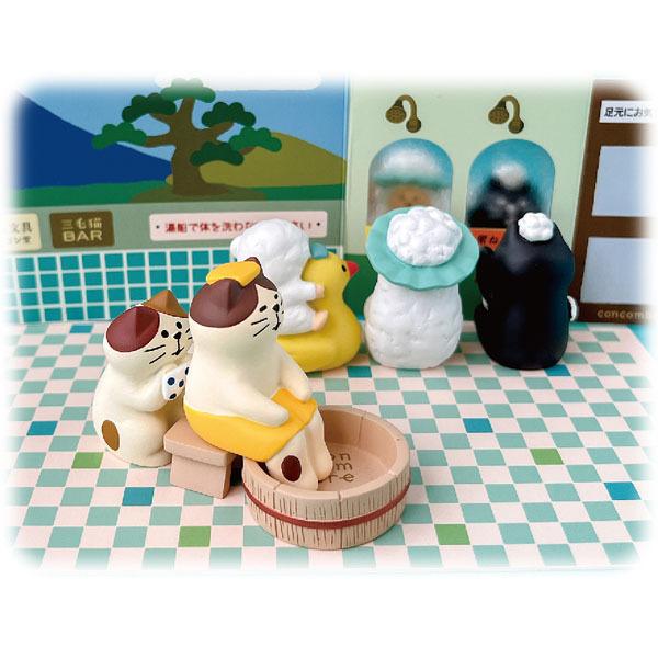 DECOLE（デコレ） ZCB-86140-1 ゴシゴシ猫（茶白・白黒） concombre