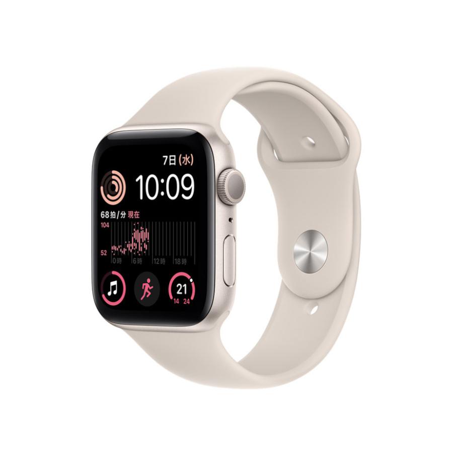 Apple Watch SE 第2世代 GPSモデル 44mm スターライト - 携帯電話