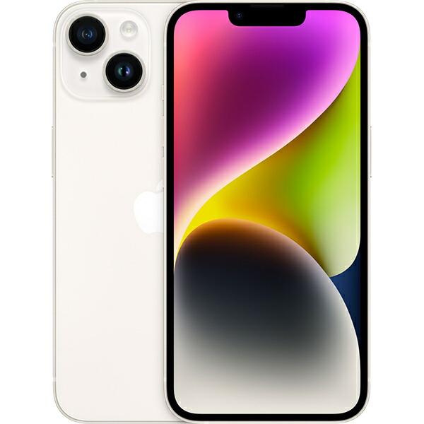 『中古』iPhone 14 Starlight 白 Apple MPX23J/A ネットワーク利用制限SBM×