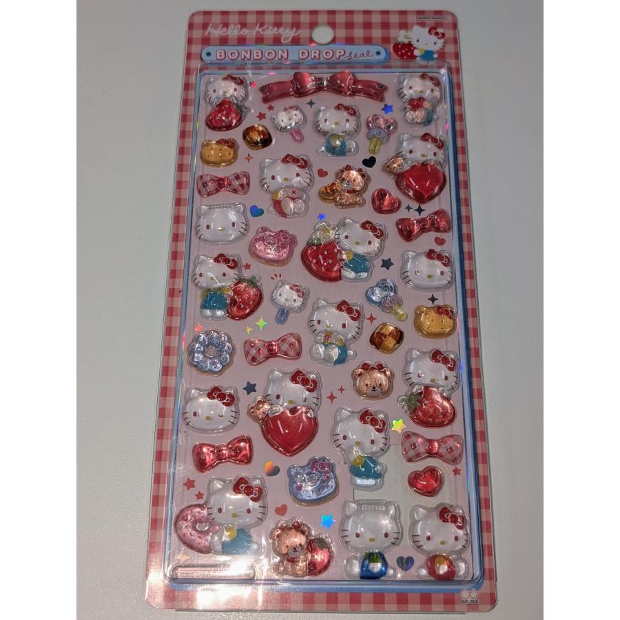 sanrio（サンリオ） 『新品』ボンボンドロップシール ハローキティ 赤