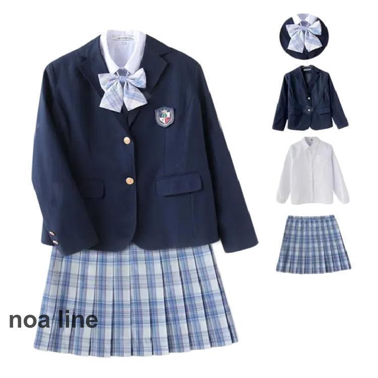 全14色 中学生 高校生 制服 女子制服 5点セット 卒業式 スーツ 女の子 チェック柄  ブレザー 卒業式スーツ 入学式卒業式スーツ｜noaline｜04