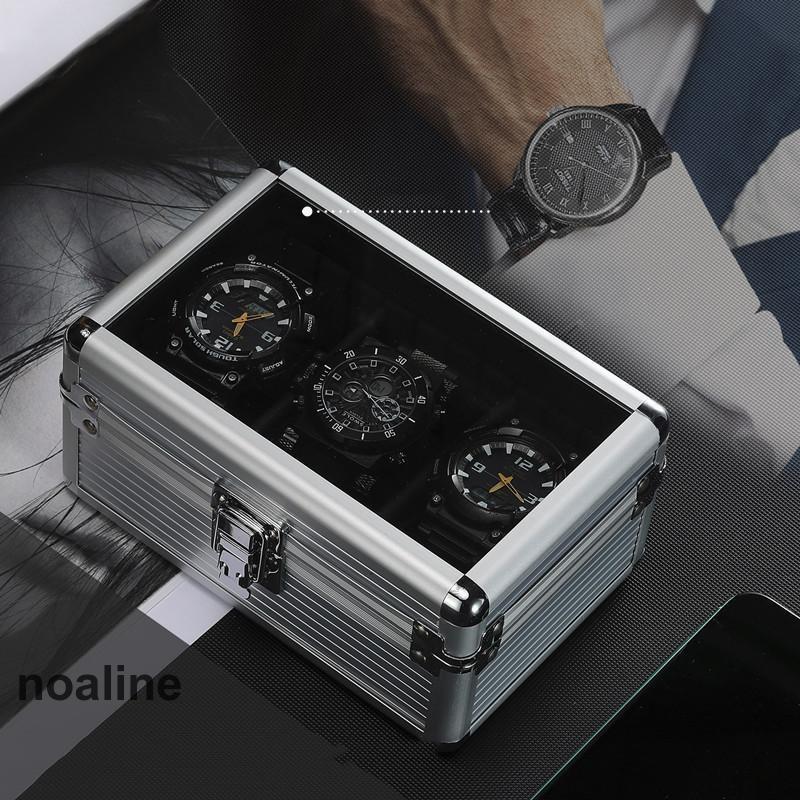 アルミ 時計ケース 腕時計ケース 3本 収納 ケース コレクション 腕時計ボックス 高級ウォッチボックス インテリア ボックス 保管 展示 ギフト｜noaline｜02