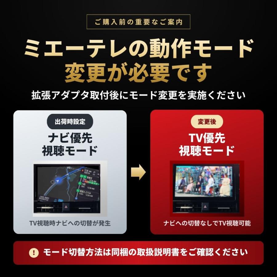 もう勝手にナビに切り替わらない】ミエーテレ 拡張アダプター トヨタ