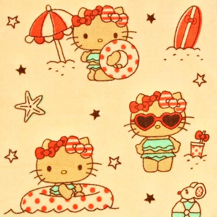 送料無料】【2枚組】サンリオ フェイスタオル【ハローキティ サマー