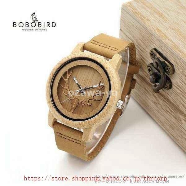 腕時計 メンズ 40代 代 30代 おしゃれ 安い ボボ鳥 竹 レディース スケルトン鹿 木材クォーツ Bobo 新作販売