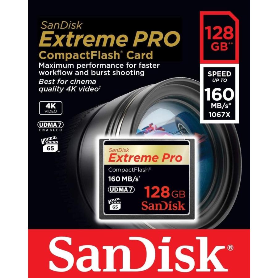 【最終】 SanDisk Extreme PRO コンパクトフラッシュ 128GB 160MB/s 1067倍速 SDCFXPS-128G-X46 【X1913997838】(10851円)