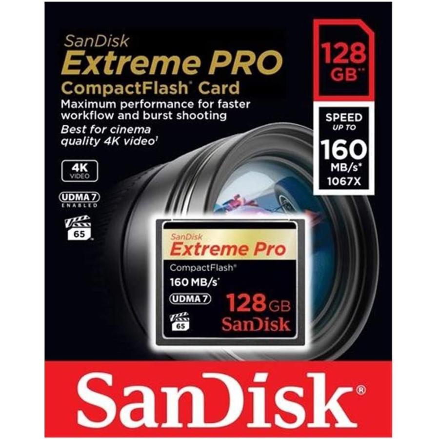 【最終】 SanDisk Extreme PRO コンパクトフラッシュ 128GB 160MB/s 1067倍速 SDCFXPS-128G-X46 【X1913997838】(10851円)