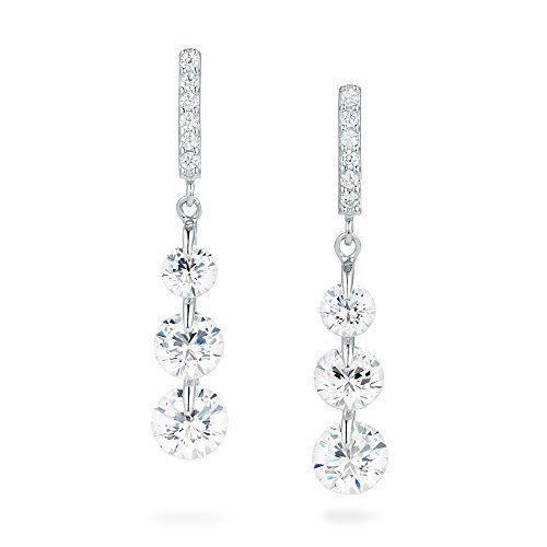 Gift from New York ピアス レディース プラチナ 加工 揺れるピアス 3連 ロングピアス シルバー925 金属アレルギー対