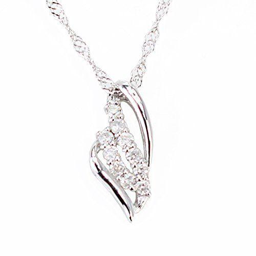 KASHIMAプラチナ900 0.1ct ダイヤモンド 10ストーン ペンダント ネックレス