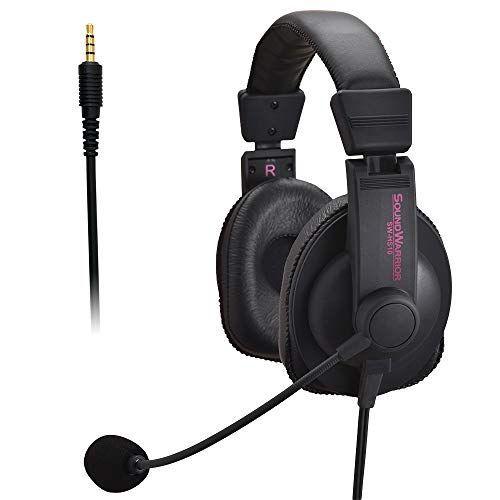 SOUND WARRIOR 本格派 高性能マイク搭載 密閉型 本格派ヘッドホン 音鑑賞 オンライン ゲームチャット プロ仕様ヘッドセット
