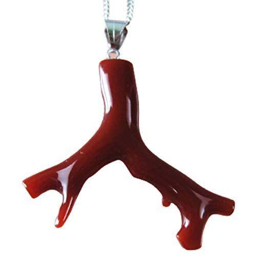 血赤珊瑚 枝型 ペンダント K14WG金具 40cmメッキチェーン付属 無染色 さんご ネックレスのサムネイル