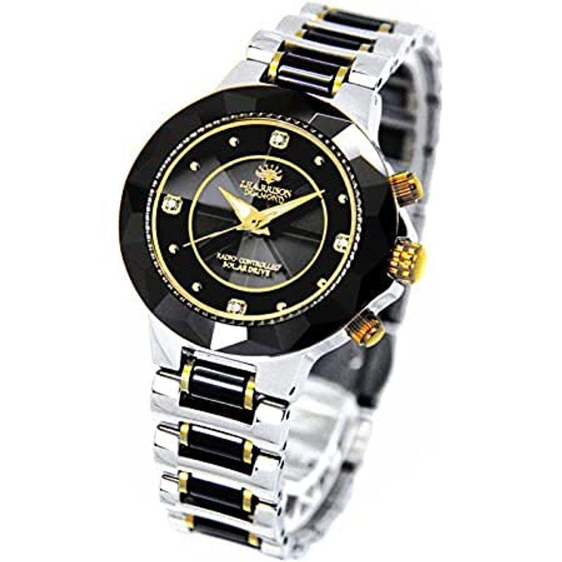 J.HARRISON ジョンハリソン 腕時計 レディース 4石天然ダイヤモンド付ソーラー電波婦人用時計 JH-024LBB