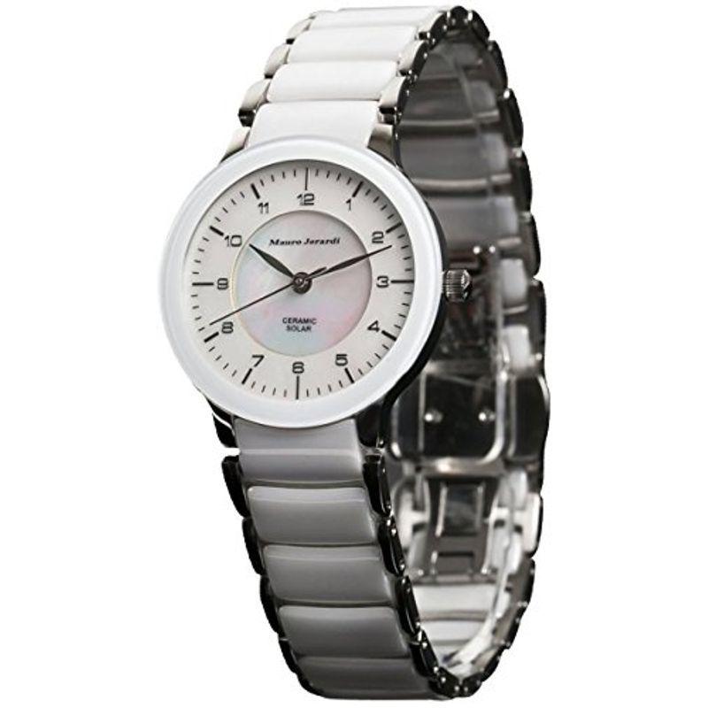 マウロジェラルディ 腕時計 ソーラー セラミック MJ044-3 ホワイト