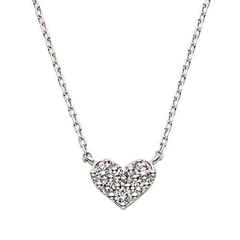 ヴァンドーム青山 VENDOME AOYAMA プラチナ ダイヤモンド ハート ネックレス APVN199240DI