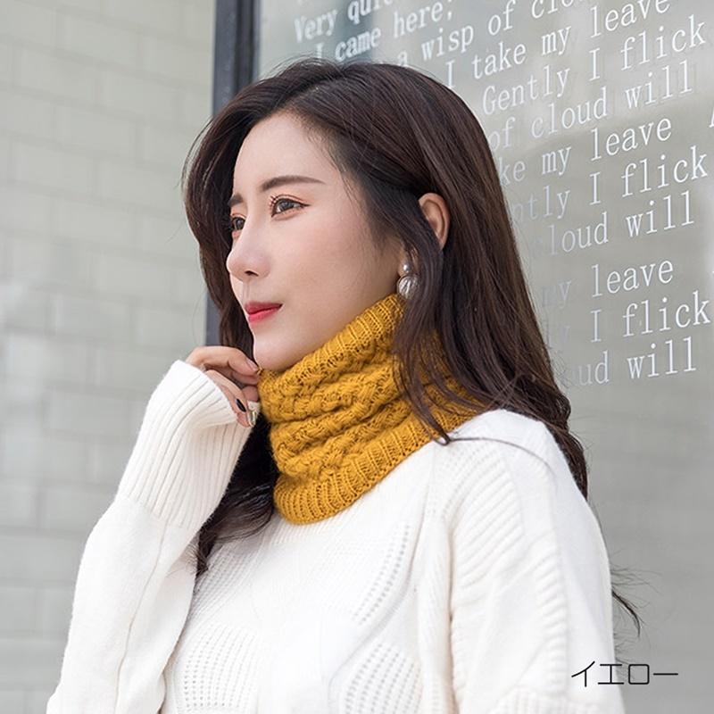 ネックウォーマー レディース スヌード マフラー ニットマフラー 無地 裏起毛 裏ボア バイク 自転車 通勤 スポーツ アウトドア |  | 06
