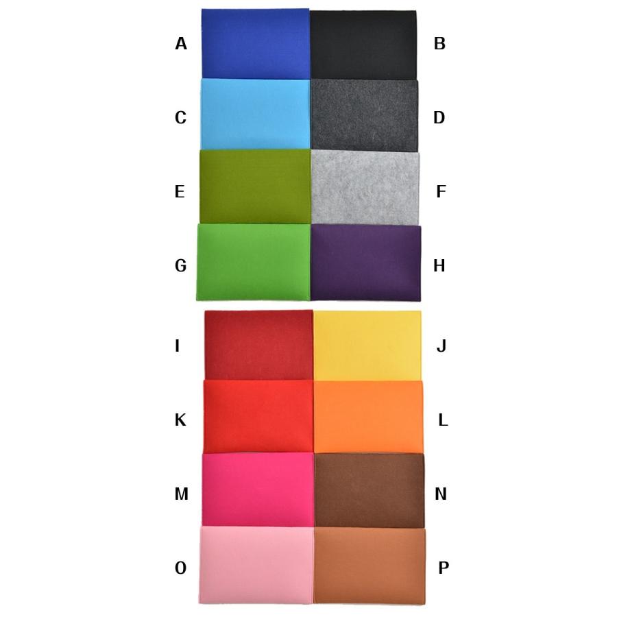 クラッチバッグ レディース カラフル フェルト フェルトバッグ 全16色 ブラック グレー ピンク レッド ブルー パープル ブラウン |  | 04