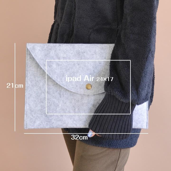 クラッチバッグ レディース カラフル フェルト フェルトバッグ 全16色 ブラック グレー ピンク レッド ブルー パープル ブラウン |  | 05