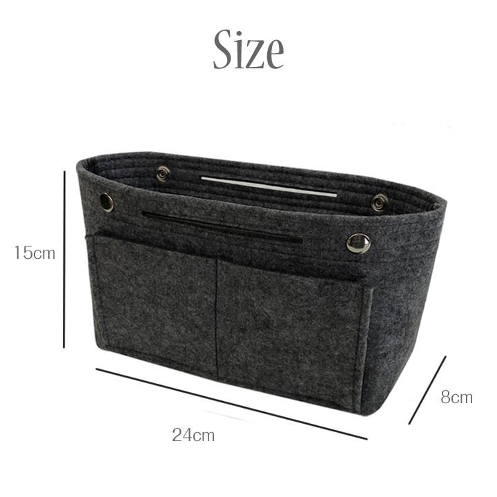 バッグインバッグ 無印 フェルト 小さめ 軽い インナーバッグ 縦型 薄型 軽量 おしゃれ 整理 ポーチ 小物 軽い 薄型 ミニバッグ ミニbag 小物 |  | 05