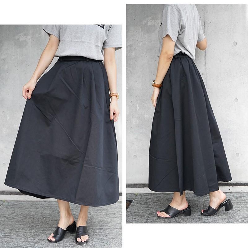 ロング スカート 春 チノスカート フレアスカート ボトムス レディース ロング丈 ツイルフレア  カラーチノ デニムマキシスカート マキシ丈 |  | 06