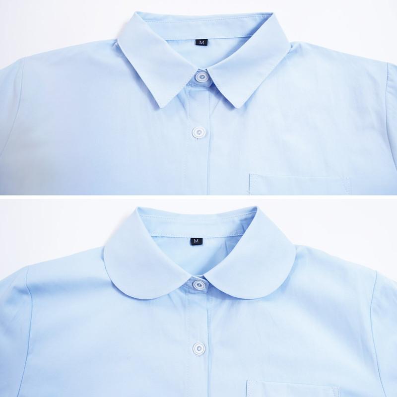 スクールシャツ 女子 長袖 制服 シャツ スクール 白シャツ 高校生 女子高生 JK ブラウス ビジネス オフィス ワイシャツ フォーマル 安心透けカット |  | 15