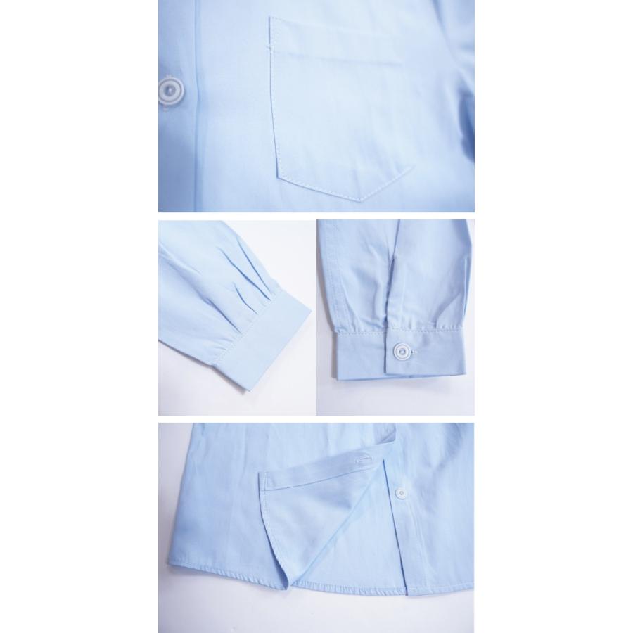 スクールシャツ 女子 長袖 制服 シャツ スクール 白シャツ 高校生 女子高生 JK ブラウス ビジネス オフィス ワイシャツ フォーマル 安心透けカット |  | 16