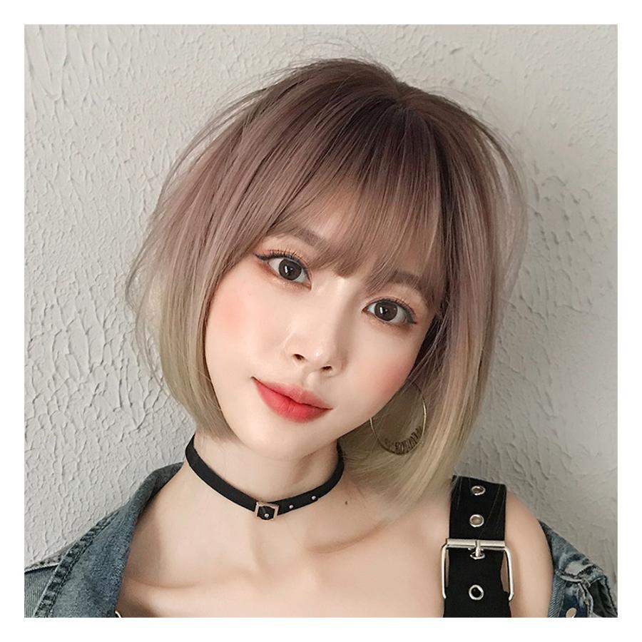 ウィッグ ショート ボブ ピンク 安い スーパーショート グラデーション