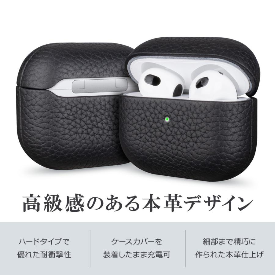 AirPodsPro2 本体 レザーケース付き Amazon | ZENIX DESIGN TECH airpods pro2 用 ケース カラビナ