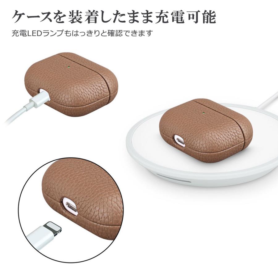 airpods pro ケース 本革 airpodspro2 3 対応 エアーポッズ 保護カバー