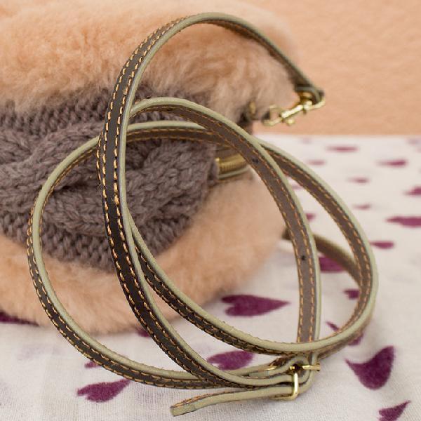 ムートンバッグ モンテローザ ムク マカロン ムートン＆ニット 2WAY