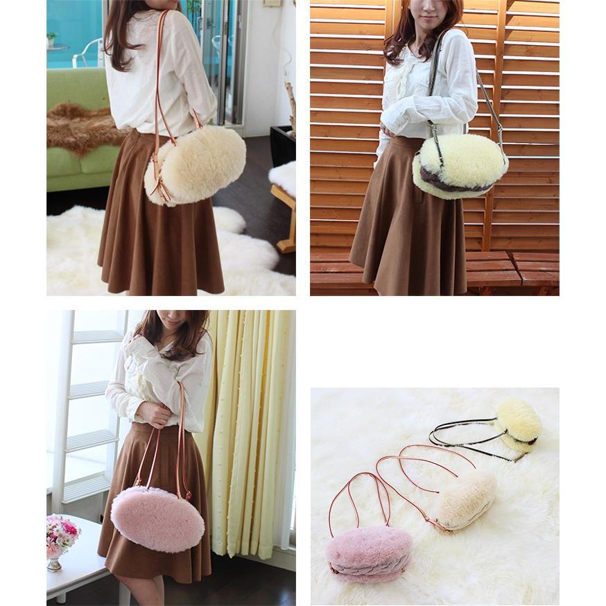 ムートンバッグ モンテローザ ムク カリソン ムートン＆ニット  