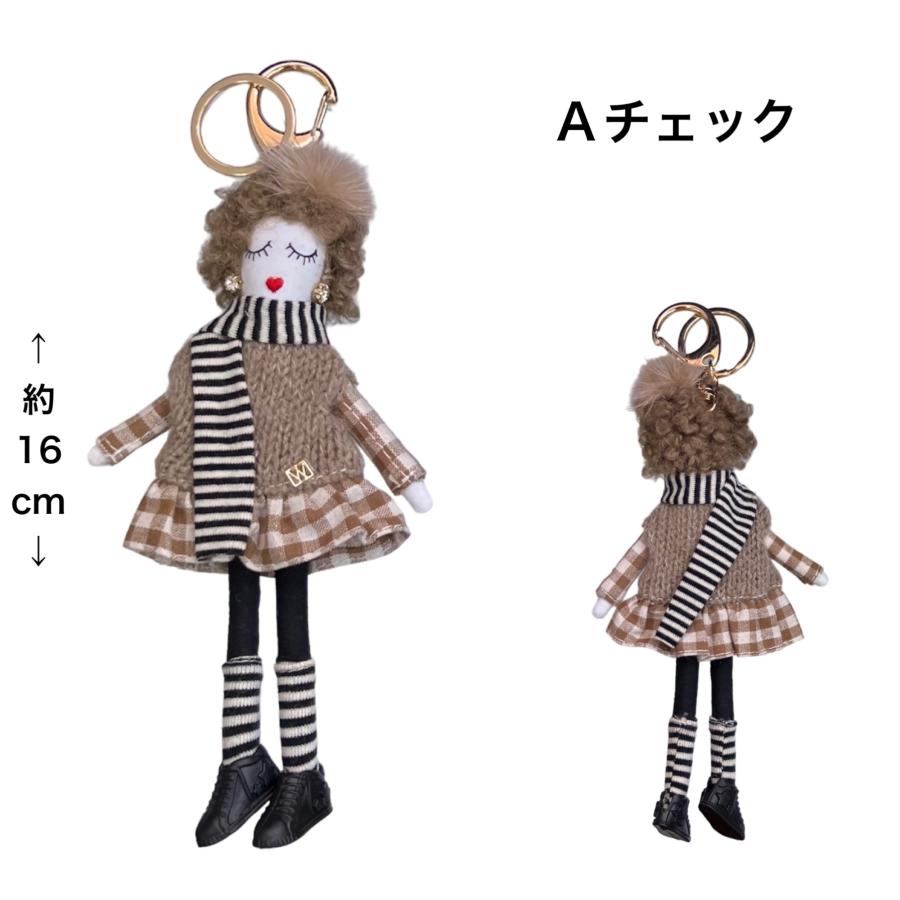 人形バッグチャーム チャーム ドール キラキラ プレゼント 人気