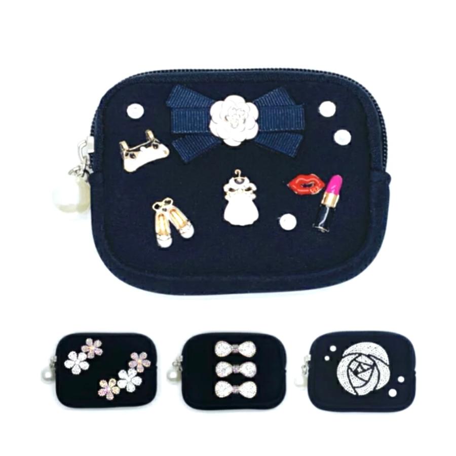 キラキラ小銭入れ お財布 デコ ウォレット カードケース 小物入れ ブランド 新作 雑貨 キラキラ ポーチ 人気 可愛い カメリア 花 0xapg80oj1 Cosbrapim Com Br