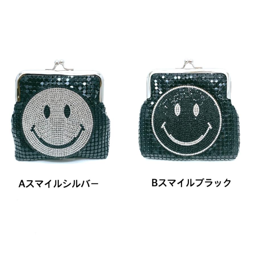 キラキラスマイルニコちゃんがま口 ブランド ラウンド レディース 小銭