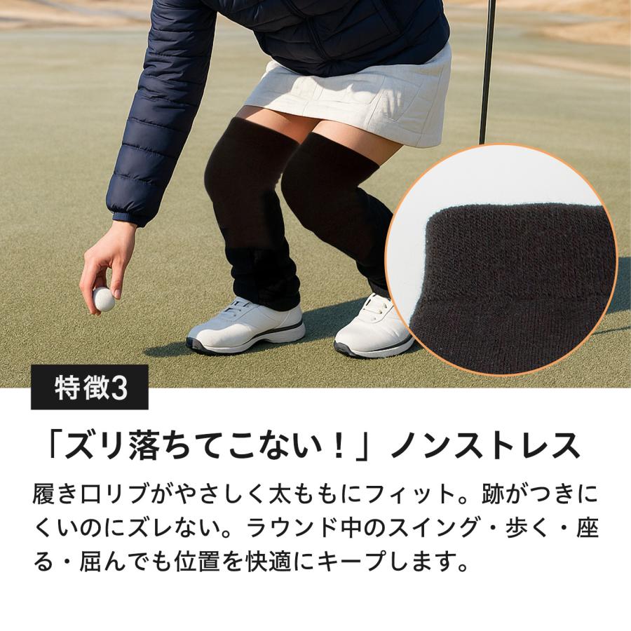 1位獲得！ ゴルフ 裏起毛 レッグウォーマー 足元暖か 極厚 グレー
