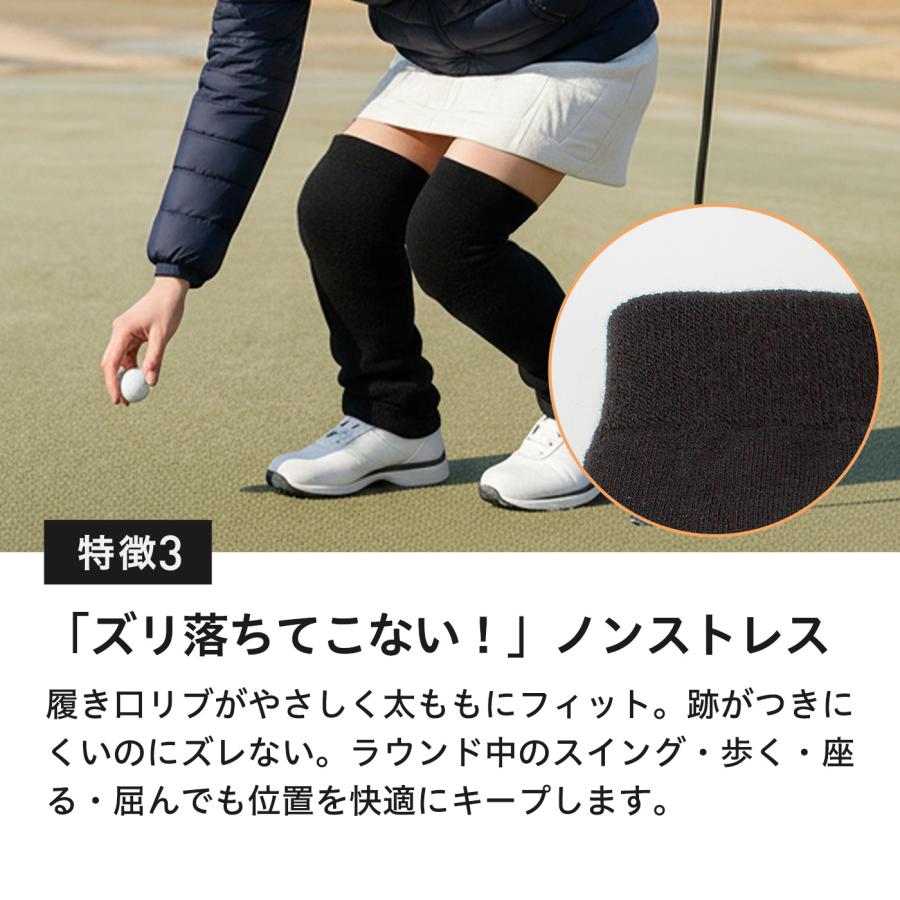 1位獲得！ ゴルフ 裏起毛 レッグウォーマー 足元暖か 極厚 グレー