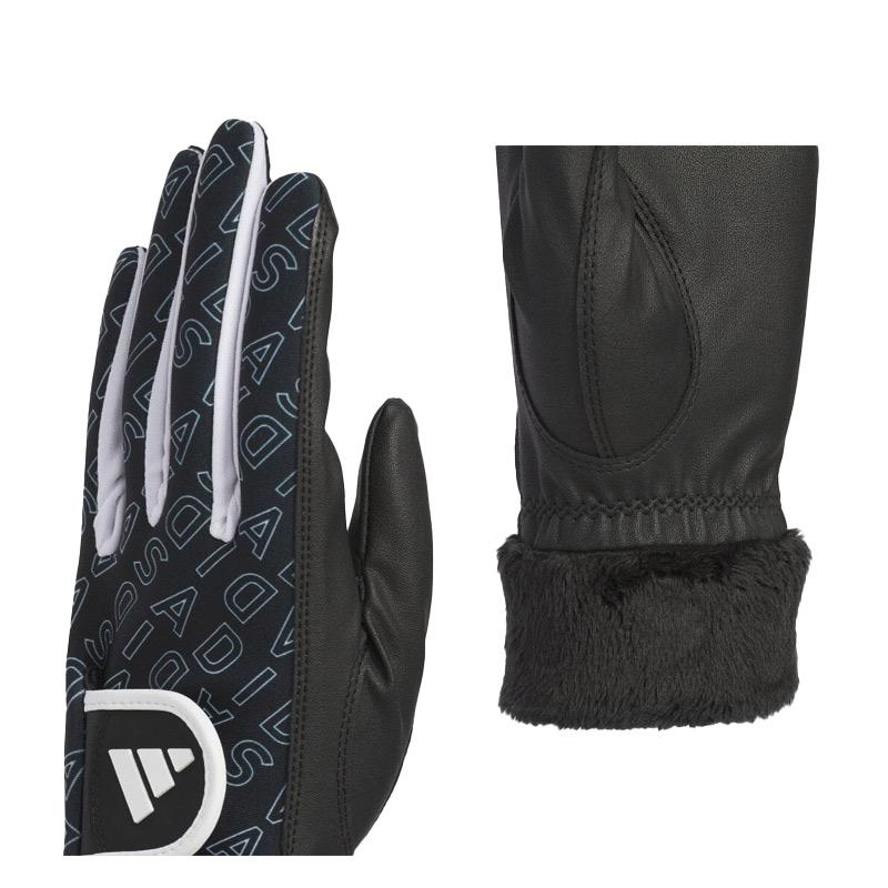 新品アディダス/WARM COMFORT 両手用 ゴルフグローブ 18cm アディダス ウォーム コンフォート グローブ JTY38 レディース 両手用