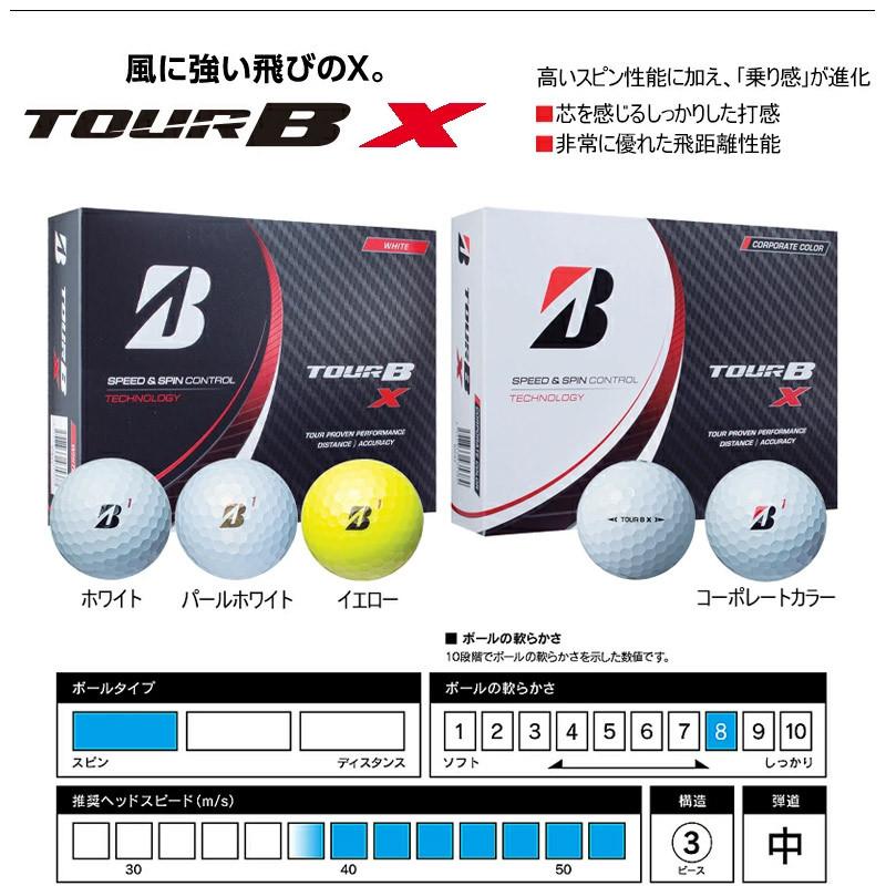 ゴルフボール ブリヂストン ボール TOUR B X/B XS ブリヂストンゴルフ 1ダース 12個入りツアービー シリーズ :bs-tour