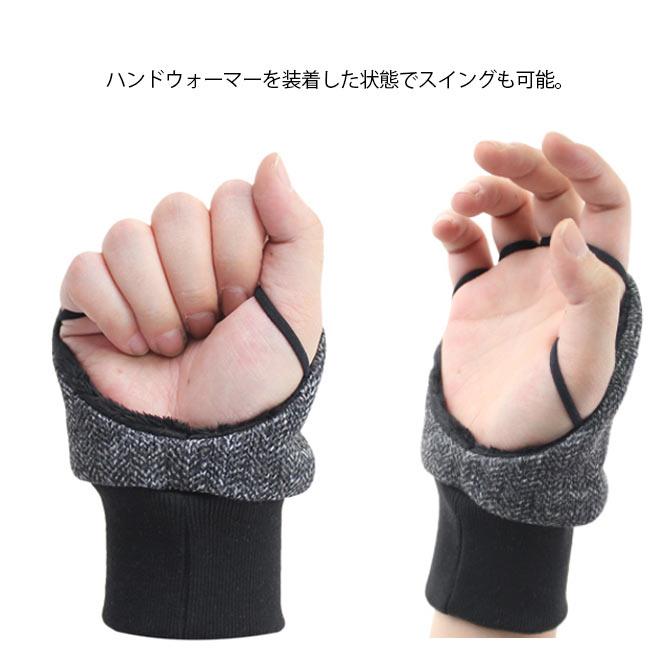 ゴルフ ハンドウォーマー グローブ 冬用 フェイクファー 右手用 手袋