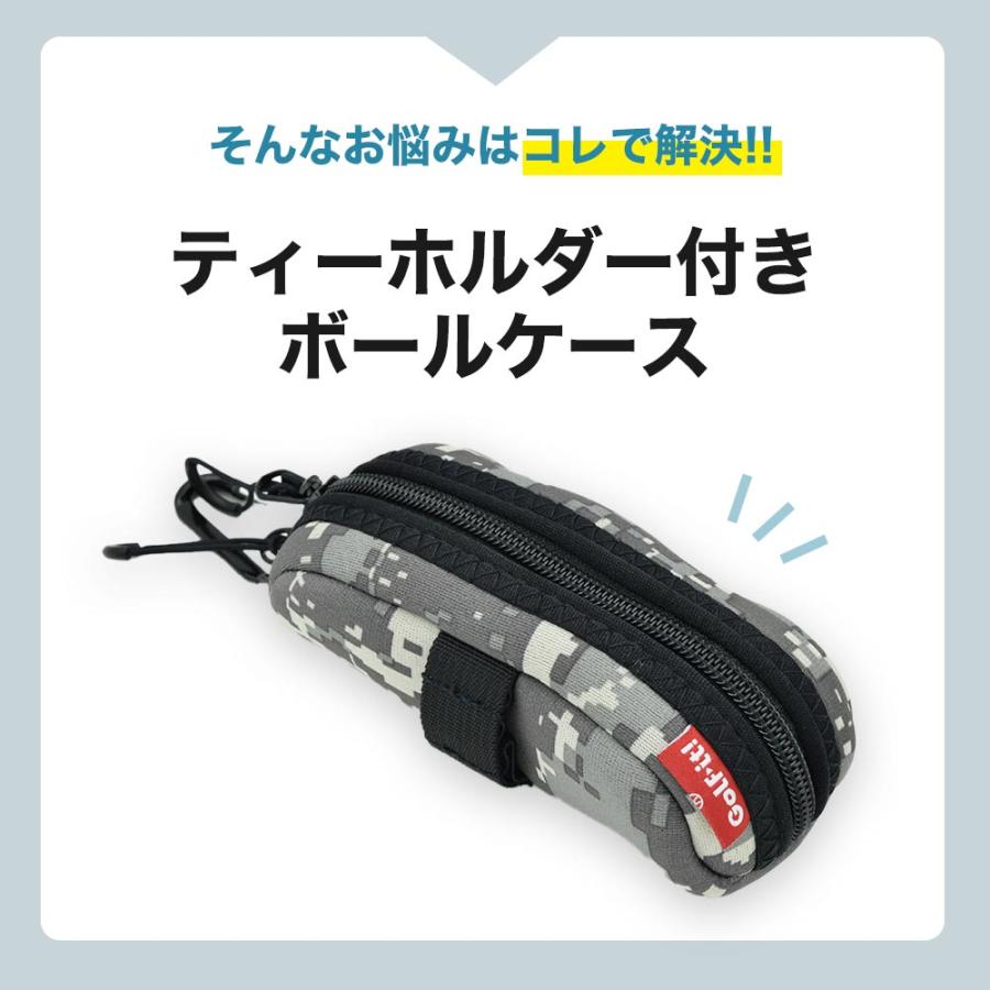 LITE（ライト） ゴルフボールケース ティーホルダー付きボールケース